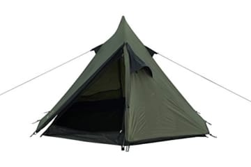 Grand Canyon Cardova 1 - leichtes Zelt, 1 - 2 Personen, für Trekking, Camping, Outdoor, Festival mit kleinem Packmaß, einfacher Aufbau, Wasserdicht, olive/schwarz, 302009 - 4