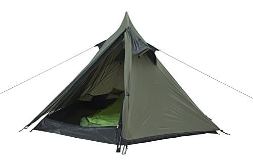 Grand Canyon Cardova 1 - leichtes Zelt, 1 - 2 Personen, für Trekking, Camping, Outdoor, Festival mit kleinem Packmaß, einfacher Aufbau, Wasserdicht, olive/schwarz, 302009 - 5
