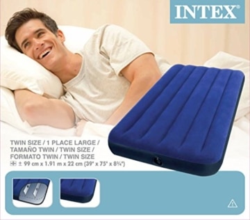Intex Classic Downy Luftbett - Twin - 99 x 191 x 22 cm - Blau - 7