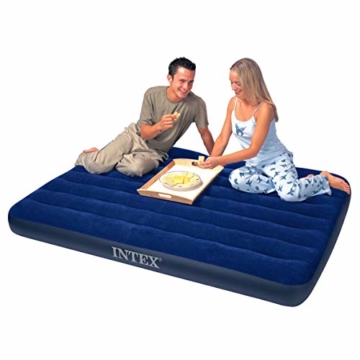 Intex Classic Downy Set Luftbett - Queen - 152 x 203 x 22 cm - 4-teilig - Blau - 5