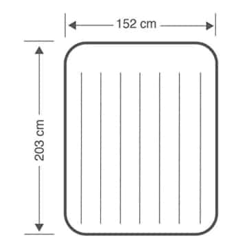 Intex Pillow Rest Raised Luftbett - Queen - 152 x 203 x 42 cm - Mit eingebaute elektrische Pumpe - 6