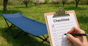 Checkliste Campingbett Frühling